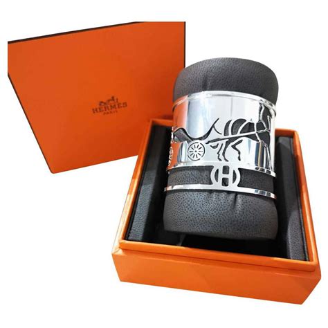 bracelet manchette argent hermes